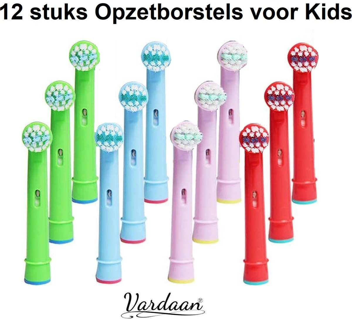 EB-10A Opzetborstels Voor Kids - 12 Stuks Vardaan Opzetborstel Voor Elektrische Tandenborstels - Oral-B - Voor Kleine Tandjes - Zachte Borstelharen - Oral-B - Voor Elektrische Tandenborstel - Mondhygiëne - Junior - 12x 3 EB-10A Opzetborstels Voor Kids - 12 Stuks Vardaan Opzetborstel Voor Elektrische Tandenborstels - Oral-B - Voor Kleine Tandjes - Zachte Borstelharen - Oral-B - Voor Elektrische Tandenborstel - Mondhygiëne - Junior - 12x