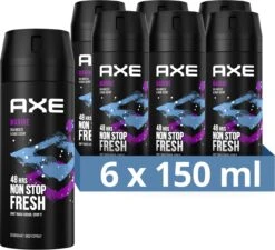 Axe Marine Bodyspray Deodorant - 6 X 150 Ml - Voordeelverpakking