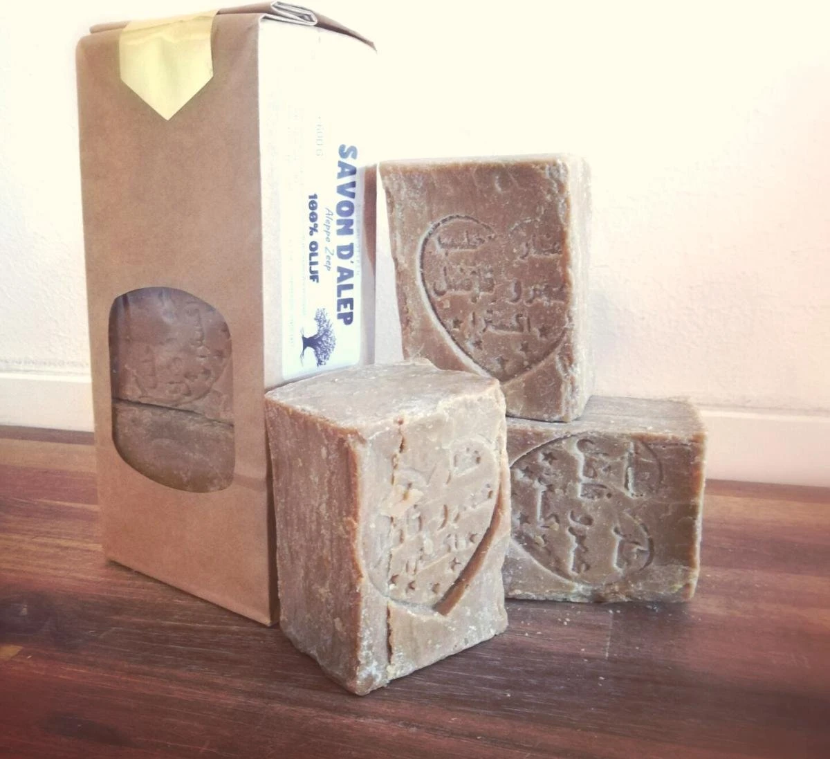 Pure Aleppo Zeep (3 Stuks) -100% Olijfolie- Savon D'Alep - Olijfolie Zeep 6 Pure Aleppo Zeep (3 Stuks) -100% Olijfolie- Savon D'Alep - Olijfolie Zeep - Afbeelding 4