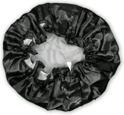 Merkloos GROTE Douchemuts / Shower Cap / Douchekapje / Douche Cap Voor Vol Haar / Krullen / Afro - Zwart -Verzorgingsproducten 1200x1114
