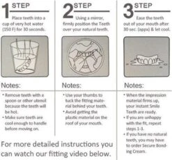 Kunstgebit InstantSmile - Medium - Boven Gebit - Goedkope Kunstgebit- Met Bijgeleverde Vulling -Verzorgingsproducten 1200x1119 3
