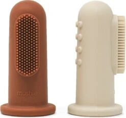 Mushie Finger Toothbrush Clay/Sand - Vingertandenborstel Baby - 2 Stuks Per Verpakking - Tandenborstel Siliconen 35 Mushie Finger Toothbrush Clay/Sand - Vingertandenborstel Baby - 2 Stuks Per Verpakking - Tandenborstel Siliconen -Verzorgingsproducten 1200x1124 3