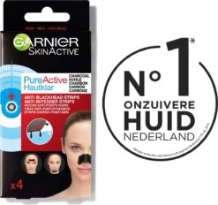 Garnier Skinactive Face SkinActive PureActive Nose Strips Charcoal - 2 X 4 Stuks - Voordeelverpakking -Verzorgingsproducten 1200x1129 7