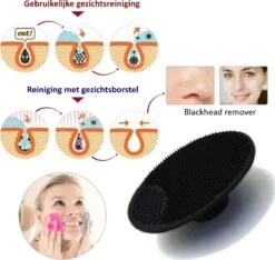 Blubs® – Badborstel – Dry Brush – Rug Scrubber – Lichaamsborstel – Rugborstel Douche Met Steel – Huidborstel – Doucheborstel – Bad- & Doucheaccessoires – Badborstel Met Steel – Doucheborstel Rugborstel – Siliconen Borstel – Massage – Zwart -Verzorgingsproducten 1200x1138 2