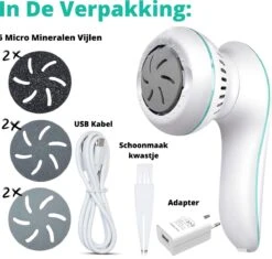 Forgoods Elektrische Eelt Verwijderaar Met Stofzuigsysteem - Eeltverwijderaar - USB Oplaadbaar - Krachtigste Motor Op De Markt - IPX7 Waterbestendig - Voetvijl - Inclusief Adapter - Extra 2 Sets Vijlschijven - Model 2023 18 Forgoods Elektrische Eelt Verwijderaar Met Stofzuigsysteem - Eeltverwijderaar - USB Oplaadbaar - Krachtigste Motor Op De Markt - IPX7 Waterbestendig - Voetvijl - Inclusief Adapter - Extra 2 Sets Vijlschijven - Model 2023 -Verzorgingsproducten 1200x1140 1