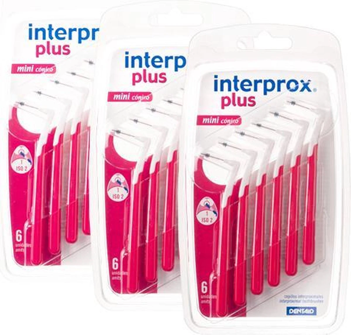 3x Interprox Plus Mini Conical 2-4 Mm Rood Blister à 6 Ragers 8 3x Interprox Plus Mini Conical 2-4 Mm Rood Blister à 6 Ragers - Afbeelding 6