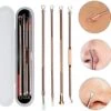 Lashes & Beauty By Patricia Mee-eters Verwijderen - Blackhead Remover - Puistjes - Professionele Kit - 4 Luxe Puisten Lepels - Mee Eter Lepel - Acne Set - Rose -Verzorgingsproducten 1200x1147 15