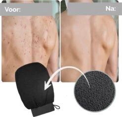 Sensu Scrub Handschoen - 3 Stuks - Zwart - Washand Exfoliating Glove - Kessa Hammam Washandje -Verzorgingsproducten 1200x1147 5