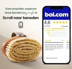 100% Vegan Lichaamsborstel Met Lange Afneembare Steel - Rugborstel/Badborstel/Doucheborstel - Dry Brushing Huidborstel - Droogborstel - Douche -Verzorgingsproducten 1200x1152 5