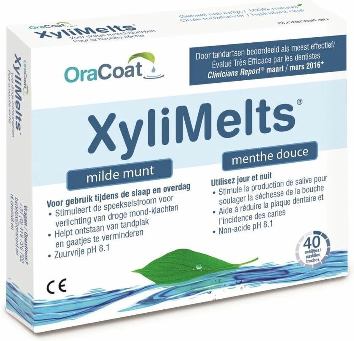 XyliMelts - Milde Munt | Voor Droge Mond 3 XyliMelts - Milde Munt | Voor Droge Mond