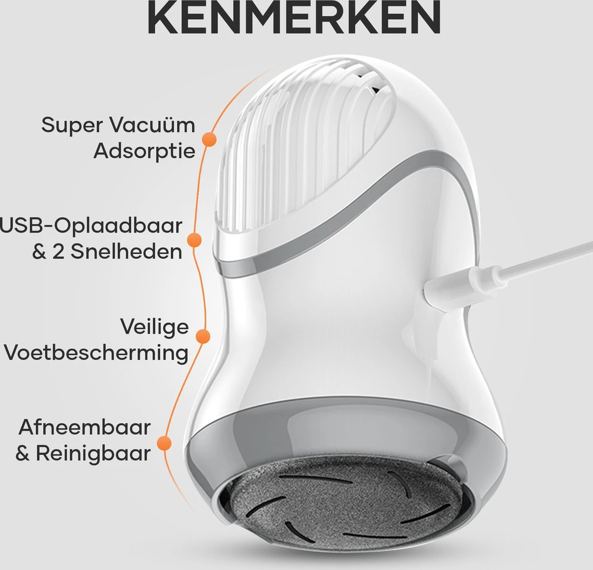 MW® Elektrische Eeltverwijderaar - Voetvijl - Eelt Verwijderaar - Elektrische Vijl - 3 Vijlschijven 7 MW® Elektrische Eeltverwijderaar - Voetvijl - Eelt Verwijderaar - Elektrische Vijl - 3 Vijlschijven - Afbeelding 5