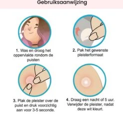 Acne Patches (108x) Met Blackhead Remover Set - Puisten Pleister - Puisten Verwijderaar - 108 Pleisters In 2 Formaten - Mee Eters Verwijderen - Pimple Patch Voor Acneverzorging Met Comedonenlepel Set - Acne Stickers -Verzorgingsproducten 1200x1159 6