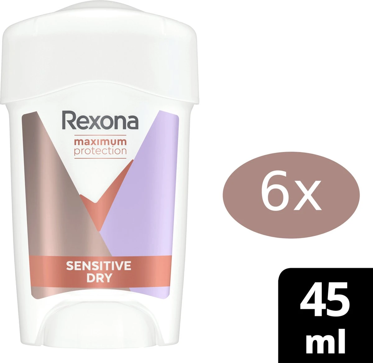 Rexona Maximum Protection Sensitive Dry - Deodorant - 6x 45 Ml - Voordeelverpakking 3 Rexona Maximum Protection Sensitive Dry - Deodorant - 6x 45 Ml - Voordeelverpakking