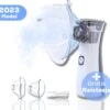 Aerosoltoestel Met 3 Mondstukken - Nebulizer Inhalator - Aerosoltoestel Kinderen, Volwassenen En Baby's - Vernevelaar Inhalator - Gezichtsstomer - Helpt Tegen Luchtwegaandoeningen -Verzorgingsproducten 1200x1168