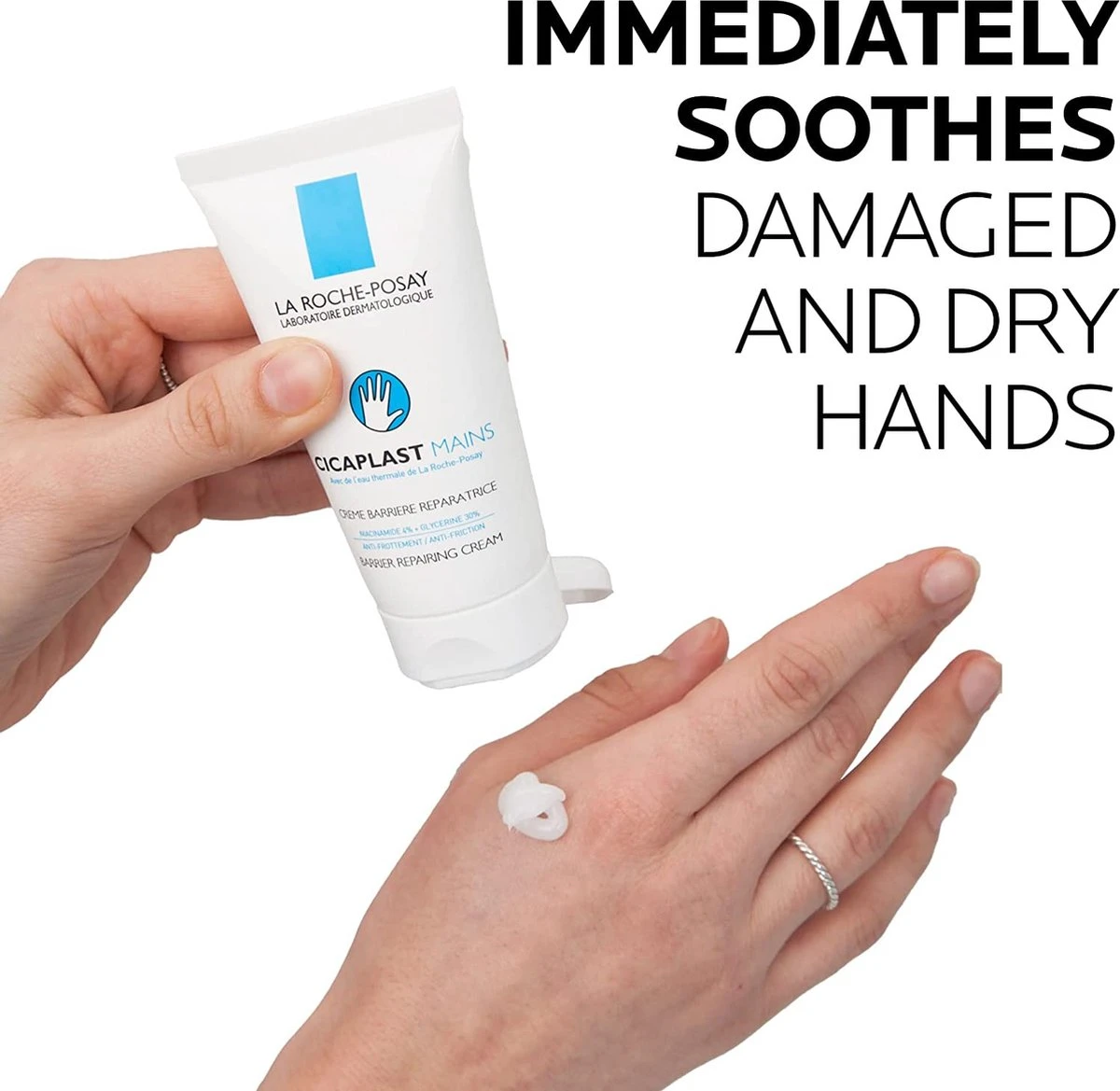 La Roche-Posay Cicaplast Handcrème - 50ml - Beschadigde Huid 7 La Roche-Posay Cicaplast Handcrème - 50ml - Beschadigde Huid - Afbeelding 5