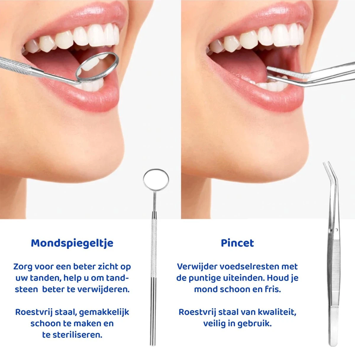 ExCorn Elektrische Tandsteen Verwijderaar - Inclusief 6-delig Tandartsset - 3 Standen - Elektrisch Tandplak Verwijderen - Tanden Polijsten 10 ExCorn Elektrische Tandsteen Verwijderaar - Inclusief 6-delig Tandartsset - 3 Standen - Elektrisch Tandplak Verwijderen - Tanden Polijsten - Afbeelding 8