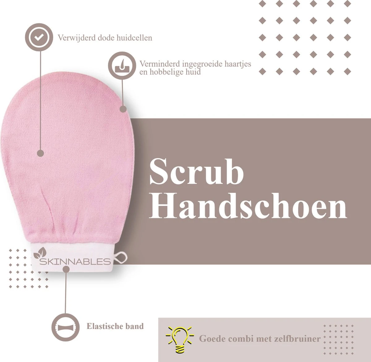 Skinnables Scrub Handschoen - Huidverzorging Voor Hele Lichaam En Gezicht - Douchehandschoen - Exfoliating Glove 5 Skinnables Scrub Handschoen - Huidverzorging Voor Hele Lichaam En Gezicht - Douchehandschoen - Exfoliating Glove - Afbeelding 3