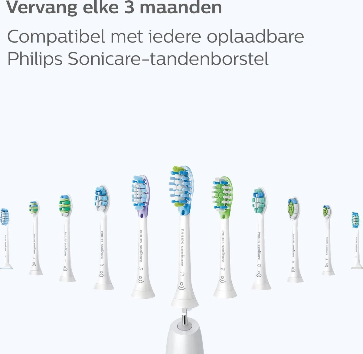 Philips Sonicare G3 Premium Gum Care HX9054/33 - Opzetborstel - 4 Stuks 6 Philips Sonicare G3 Premium Gum Care HX9054/33 - Opzetborstel - 4 Stuks - Afbeelding 4