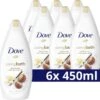 Dove Caring Bath Sheaboter & Vanille Badcrème - 6 X 450 Ml - Voordeelverpakking -Verzorgingsproducten 1200x1173 5