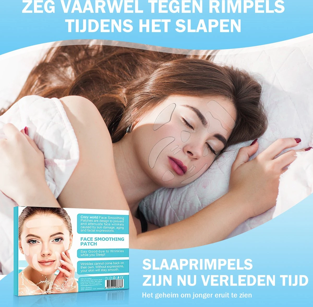Cozy World - Anti Rimpel Pads - 160 Delig - 10 Sets Van 16 Patches - Siliconen - Gezicht Stretcher - Anti Aging - Eye Patch - Wallen - Botox Alternatief 5 Cozy World - Anti Rimpel Pads - 160 Delig - 10 Sets Van 16 Patches - Siliconen - Gezicht Stretcher - Anti Aging - Eye Patch - Wallen - Botox Alternatief - Afbeelding 3