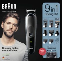 Braun Multigroomer 5 MGK5380 - 9in1 Trimmer Voor Mannen - Baard + Haar -Verzorgingsproducten 1200x1177 7