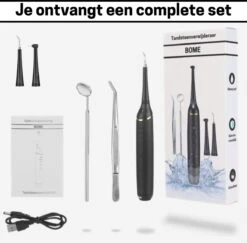 BOME Tandsteen Verwijderaar - 3 Opzetstukken - Tandplak Verwijderaar - Inclusief Spiegel En Pincet - 3 Standen -Verzorgingsproducten 1200x1179 11