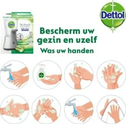 Dettol - Handzeep - Automatische Zeepdispenser - No Touch - Met Navulling Hydraterende Aloë Vera 250ml - Antibacterieel 10 Dettol - Handzeep - Automatische Zeepdispenser - No Touch - Met Navulling Hydraterende Aloë Vera 250ml - Antibacterieel -Verzorgingsproducten 1200x1180 3