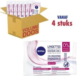Nivea 3 In 1 Verzachtende Reinigingsdoekjes - Droge En Gevoelige Huid - Zonder Alcohol - 4 X 40 Stuks -Verzorgingsproducten 1200x1184 6