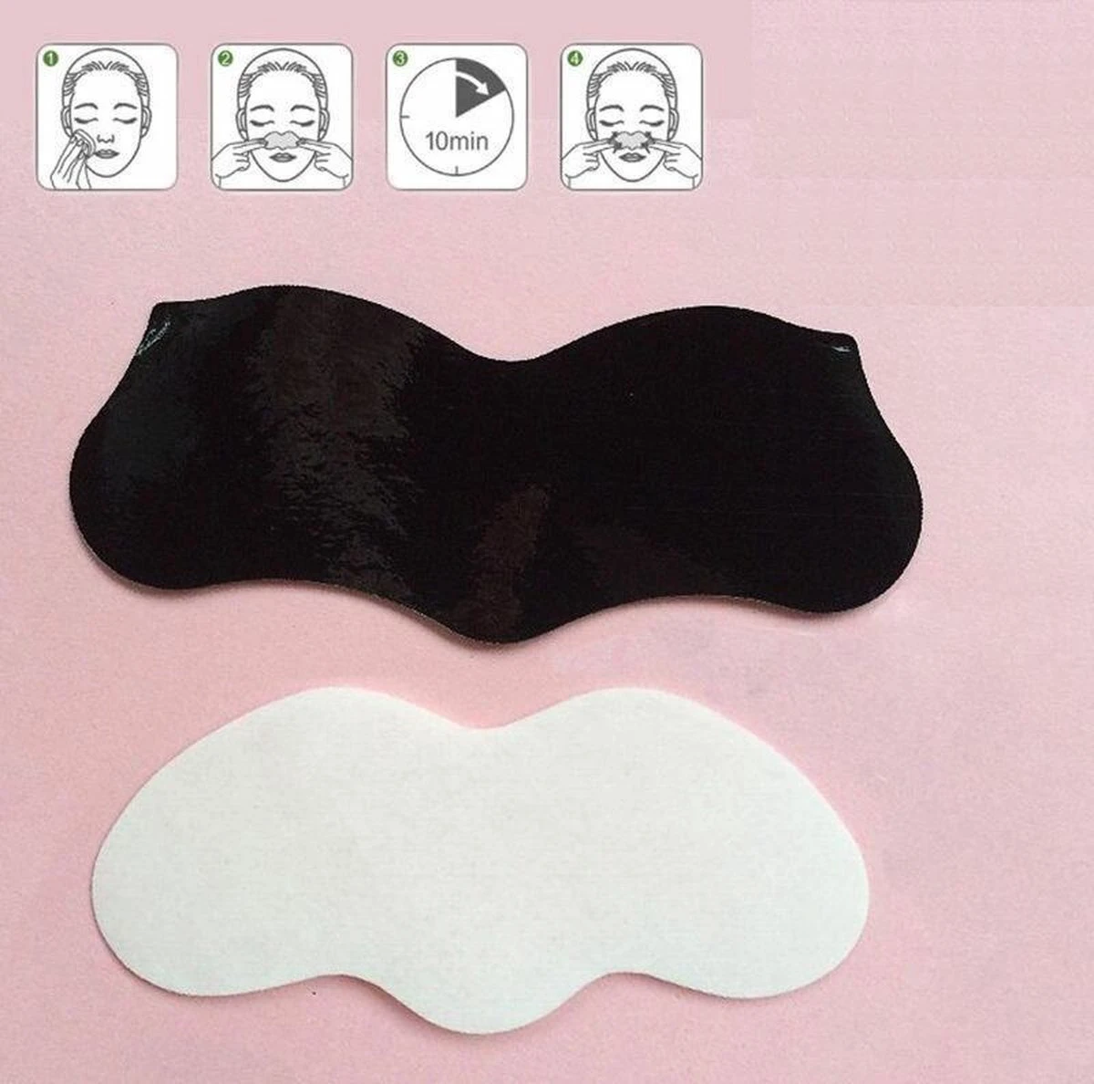 Merkloos Peel Off Mask - Mee-eters Verwijderen - Neus - 20 Strips - Neusstrip - Puistjes - Charcoal - Acne - Acne Behandeling - Diepe Reiniging - Blackhead - Poriën - Mee-eter - Verwijderen 6 Merkloos Peel Off Mask - Mee-eters Verwijderen - Neus - 20 Strips - Neusstrip - Puistjes - Charcoal - Acne - Acne Behandeling - Diepe Reiniging - Blackhead - Poriën - Mee-eter - Verwijderen - Afbeelding 4