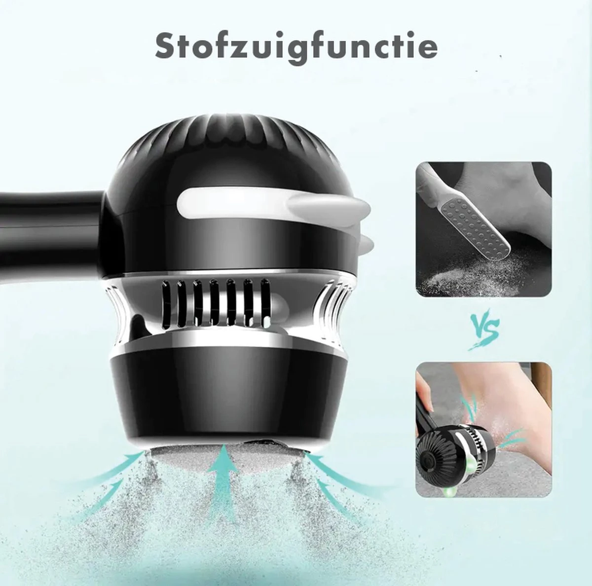 TTC - Elektrische Eeltverwijderaar - Stofzuigfunctie - 3 Snelheden - Inclusief 3 Vijlschijven & Borstel USB-Oplaadbaar -- Voetverzorging - Voetvijl Elektrisch - Pedicureset Elektrisch Voeten -Moederdag 8 TTC - Elektrische Eeltverwijderaar - Stofzuigfunctie - 3 Snelheden - Inclusief 3 Vijlschijven & Borstel USB-Oplaadbaar -- Voetverzorging - Voetvijl Elektrisch - Pedicureset Elektrisch Voeten -Moederdag - Afbeelding 6