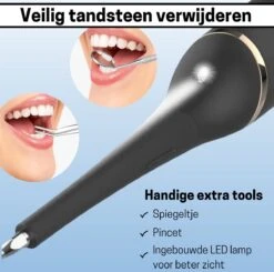 BOME Tandsteen Verwijderaar - 3 Opzetstukken - Tandplak Verwijderaar - Inclusief Spiegel En Pincet - 3 Standen -Verzorgingsproducten 1200x1192 7