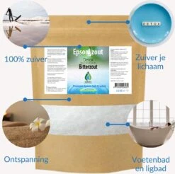 Epsom Zout-Bitterzout -Magnesiumsulfaat - Badzout - 2,5 Kg -Verzorgingsproducten 1200x1197 10