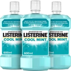 LISTERINE® Fresh Mint, Mondspoeling Met Essentiële Oliën Voor Een Langdurig Frisse Adem, 3x600ml 13 LISTERINE® Fresh Mint, Mondspoeling Met Essentiële Oliën Voor Een Langdurig Frisse Adem, 3x600ml -Verzorgingsproducten 1200x1197 13