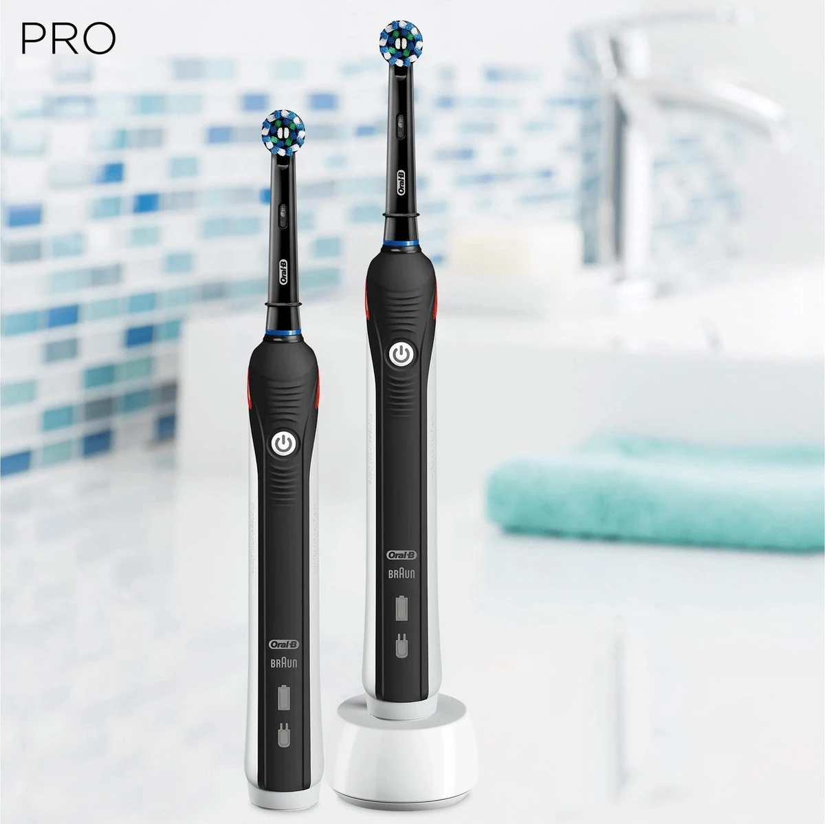 Oral B Oral_B Pro 2 - 2900 - Duoverpakking Elektrische Tandenborstel - Zwart 14 Oral B Oral_B Pro 2 - 2900 - Duoverpakking Elektrische Tandenborstel - Zwart - Afbeelding 13