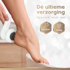Vibrix® 2.0 Set Elektrische Eelt Verwijderaar Met Stofzuigsysteem - Krachtigste Motor Op De Markt - USB Oplaadbaar - Voetvijl -Verzorgingsproducten 1200x1198 4