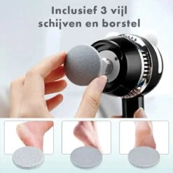 TTC - Elektrische Eeltverwijderaar - Stofzuigfunctie - 3 Snelheden - Inclusief 3 Vijlschijven & Borstel USB-Oplaadbaar -- Voetverzorging - Voetvijl Elektrisch - Pedicureset Elektrisch Voeten -Moederdag 14 TTC - Elektrische Eeltverwijderaar - Stofzuigfunctie - 3 Snelheden - Inclusief 3 Vijlschijven & Borstel USB-Oplaadbaar -- Voetverzorging - Voetvijl Elektrisch - Pedicureset Elektrisch Voeten -Moederdag -Verzorgingsproducten 1200x1198 5