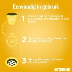LISTERINE Fresh Ginger & Lime Mondwater, Met Gember- En Limoenextract, Mondspoeling Zonder Alcohol, Voor Een Frisse Adem, 3 X 500 Ml -Verzorgingsproducten 1200x1199 28