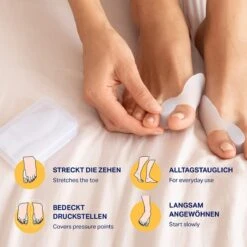 PURAVA® [6x] Hallux Valgus Teen Spreider - Inclusief Hygiënische Transportbox - Optimaal Comfort - BPA Vrij - Universele Maat -Verzorgingsproducten 1200x1200 132