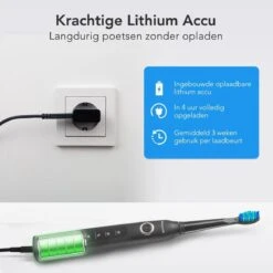 LifeGoods Elektrische Tandenborstel - Oplaadbaar - Veilig Voor Douche - 4 Opzetborstels - Zwart 16 LifeGoods Elektrische Tandenborstel - Oplaadbaar - Veilig Voor Douche - 4 Opzetborstels - Zwart -Verzorgingsproducten 1200x1200 1401