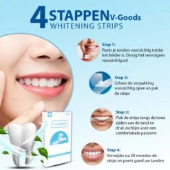 V-Goods Premium Whitening Strips - Tandenbleek Strips - Wittere Tanden - 28x Tandenbleek Strips DIRECT Resultaat - Tandenbleekset - Whitening - Tandenblekers -Verzorgingsproducten 1200x1200 1483