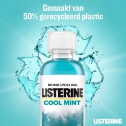 Listerine Cool Mint Mondwater, Mondspoeling Met Intens Frisse Muntsmaak, Bestrijdt Schadelijke Bacteriën Voor Gezond Tandvlees, 8 X 95 Ml -Verzorgingsproducten 1200x1200 1612