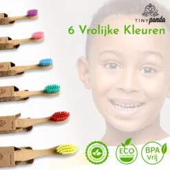 4+2 Bamboe Tandenborstel Voor Kinderen - Emoji - Bamboo Kids Toothbrush - Zero Waste - Vegan -Verzorgingsproducten 1200x1200 1625