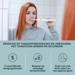 Merkloos Tandsteen Verwijderaar Elektrisch – Tandenborstel Opzetstukken - Tandarts Spiegel - 5 Standen -Wit -Verzorgingsproducten 1200x1200 1729