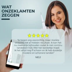 Merkloos Tandsteen Verwijderaar Elektrisch – Tandenborstel Opzetstukken - Tandarts Spiegel - 5 Standen -Wit -Verzorgingsproducten 1200x1200 1731