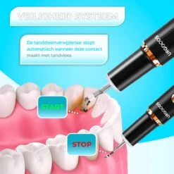Tandsteen Verwijderaar Set - Elektrisch - Sonisch - Draadloos - Tandplak Verwijderen - Wit -Verzorgingsproducten 1200x1200 1735