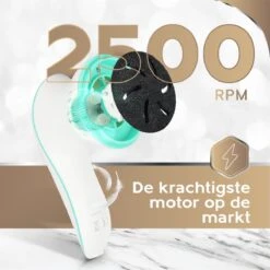 Vibrix® 2.0 Set Elektrische Eelt Verwijderaar Met Stofzuigsysteem - Krachtigste Motor Op De Markt - USB Oplaadbaar - Voetvijl -Verzorgingsproducten 1200x1200 175