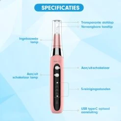 DEN-T® PRO U500 - Elektrische Sonische Tandsteen Verwijderaar - Roze -Verzorgingsproducten 1200x1200 1776