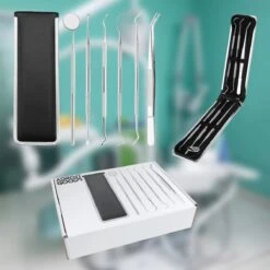 AdroitGoods 7 Delige RVS Tandarts Setje - Incl Haakje En Spiegel - Tandenstokers - Tandplak - Gebit Verzorging Setje -Verzorgingsproducten 1200x1200 1806