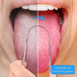 Nuvance - Professionele Tongschraper - 3 In 1 Set - Voor Mondverzorging - Tongreiniger - Tong Schraper - Tongue Scraper - RVS -Verzorgingsproducten 1200x1200 1840
