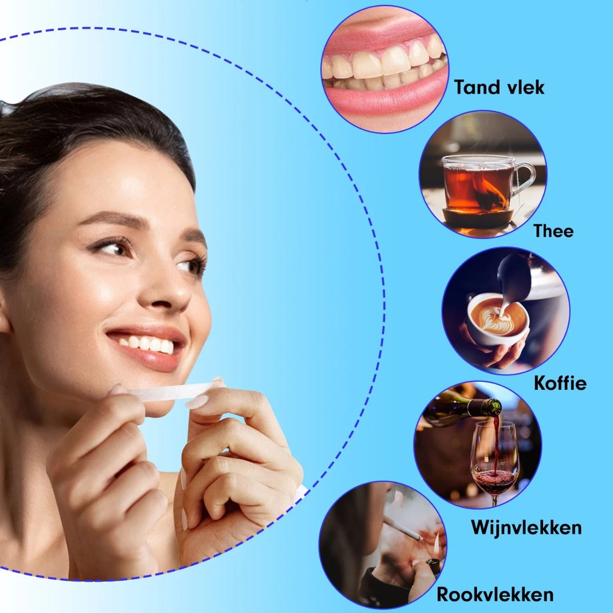 Diamond White - Teeth Whitening Strips - 28x Strips - Zonder Peroxide (0%) - Tandenbleekset - Tandenbleek Strips – Mint 10 Diamond White - Teeth Whitening Strips - 28x Strips - Zonder Peroxide (0%) - Tandenbleekset - Tandenbleek Strips – Mint - Afbeelding 8